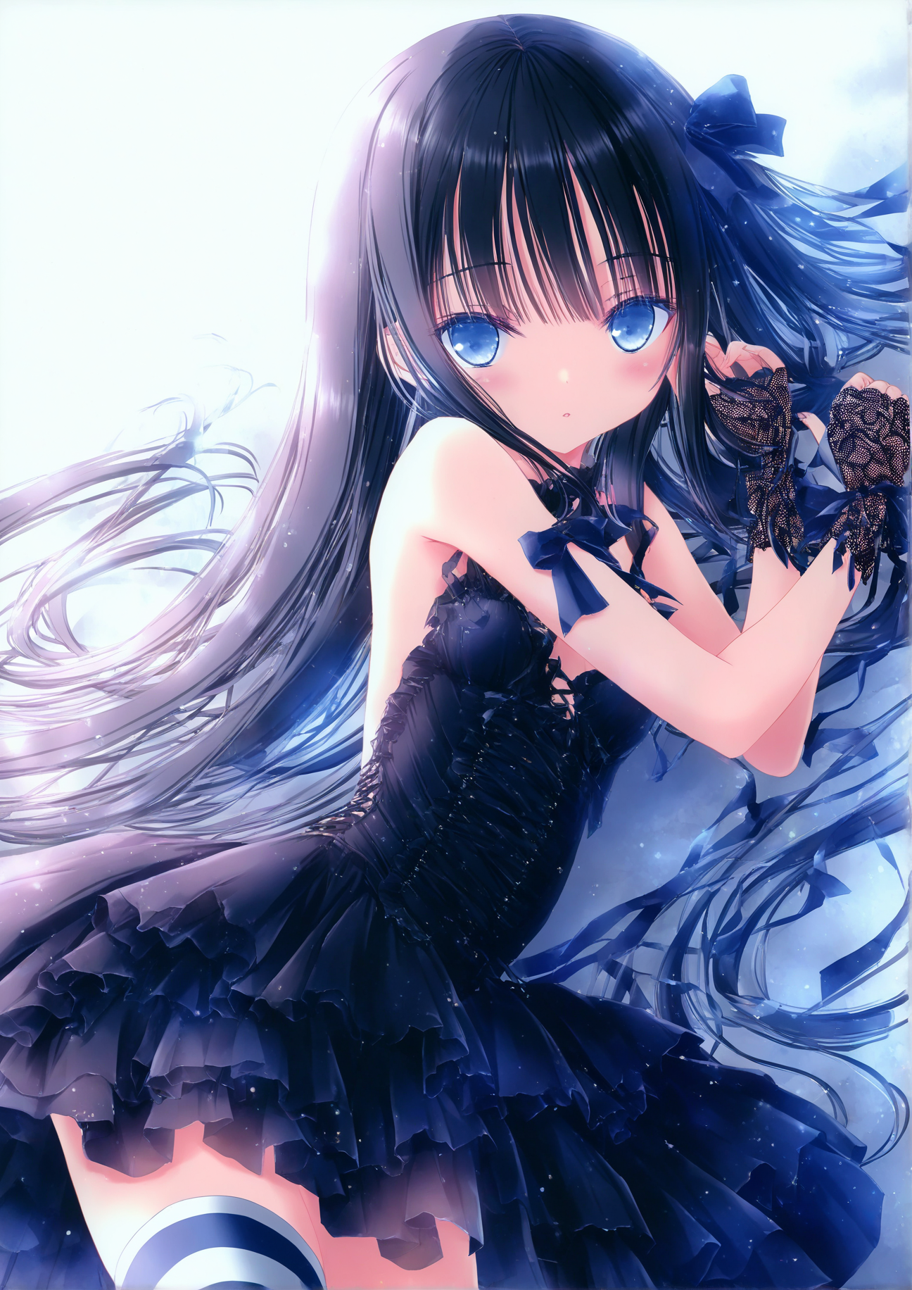 05197-3160716060-masterpiece, best quality, highres, absurdres, artist_tinker bell _(pixiv 10956015_), black hair, blue bow, cross-laced clothes,.png